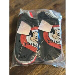 NEW TWO PACKS (12 pairs) Adult/Teen Disney Mickey Mouse Ankle Socks Size 4-10